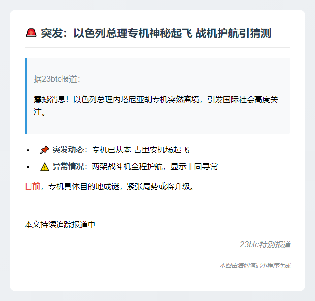 以总理专机离以色列机场