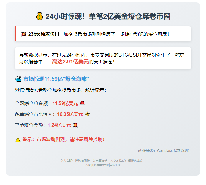 爆仓单笔超2亿美元