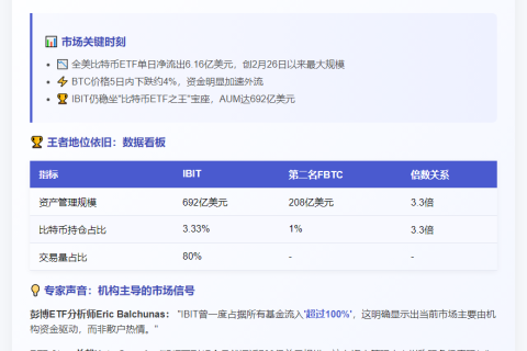 BlackRock比特币ETF首现巨额流出