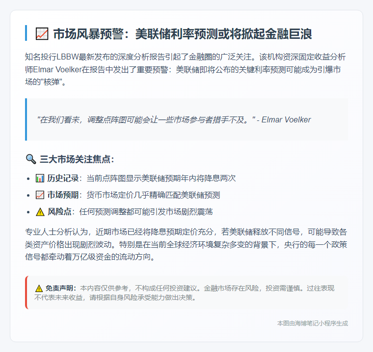 美联储利率预测或影响市场