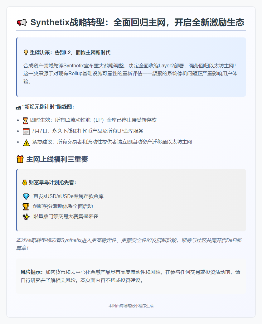 Synthetix终止L2部署，推sUSD和sUSDe存款金库