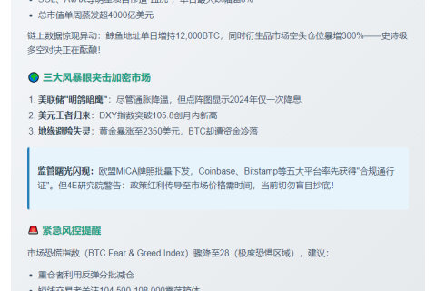 比特币震荡下行 受宏观压力与风险情绪拖累