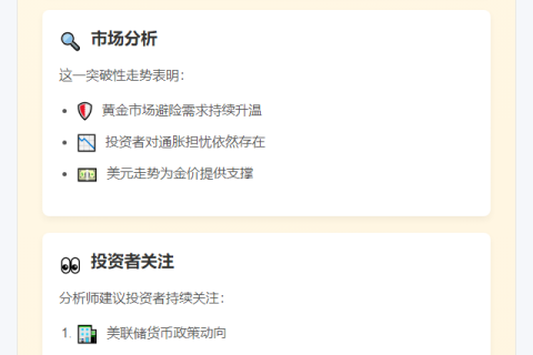 金价突破3390美元