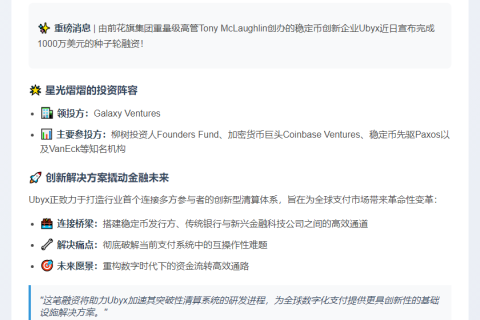 Ubyx 获 1000 万美元种子融资