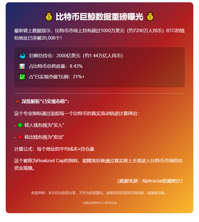 逾2万地址持超千万美元BTC