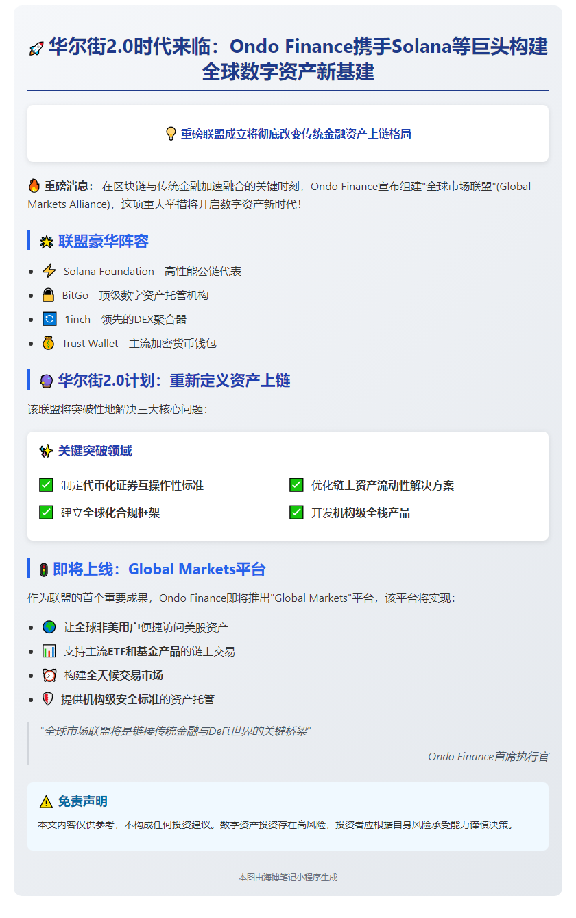 Ondo联合Solana推美股上链