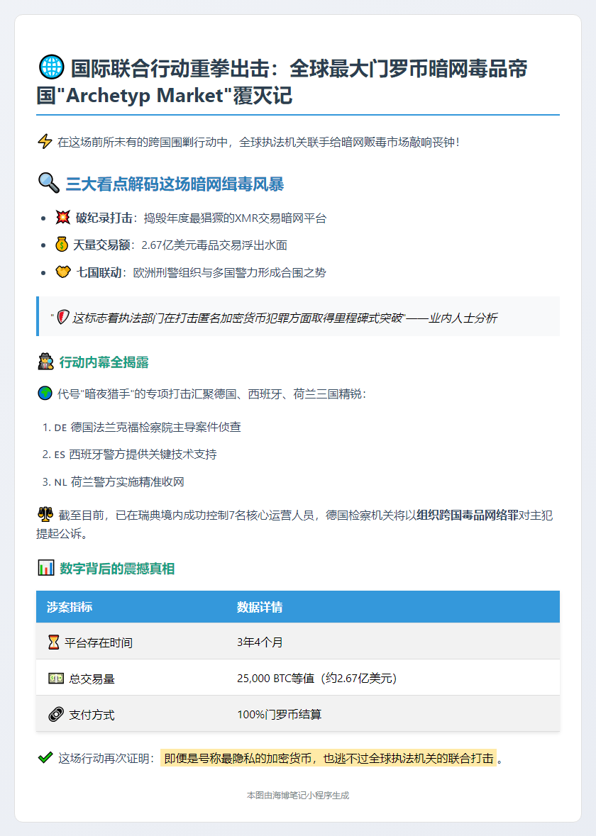 美欧查封最大门罗币暗网毒品市场