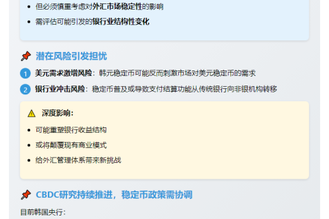 韩央行行长对韩元稳定币持谨慎态度