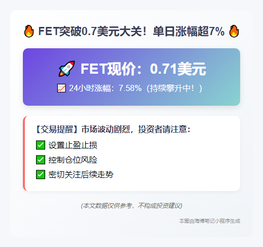 FET突破0.7美元