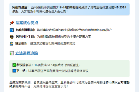 亚利桑那州比特币法案获参议院通过