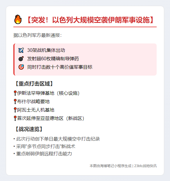 以军30架战机空袭伊朗数十目标