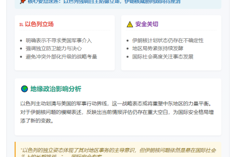 以色列总统：无意拉美国参战