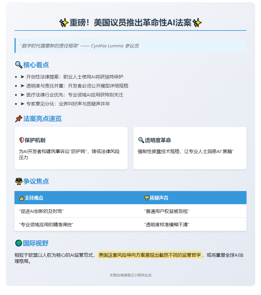美议员推RISE法案保护AI开发者