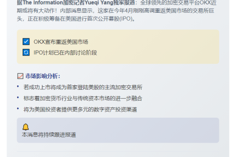 OKX或赴美IPO