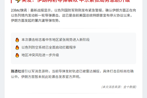 以军称伊朗连射六波导弹