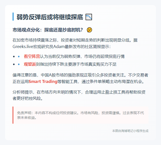 弱势反弹后或将继续探底