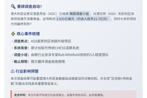 澳证交所调查1.6亿区块链项目失败