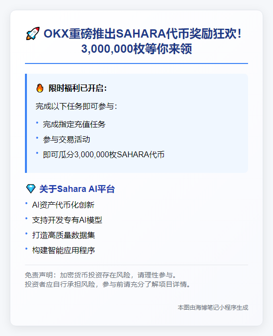 OKX启动SAHARA奖励计划