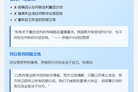 伊朗外长称无核谈判重启计划