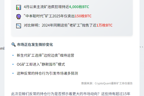2025年中本聪矿工仅售150枚比特币
