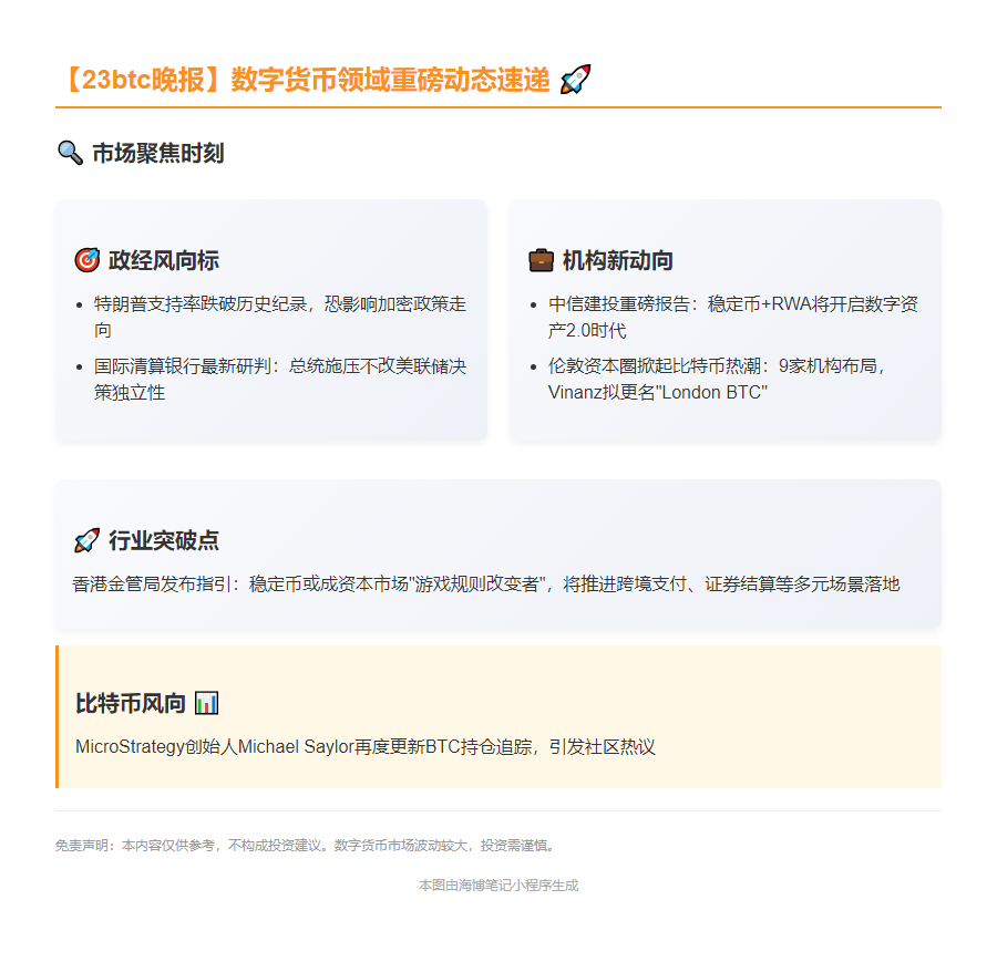 23btc晚报 | 6.29晚间重要动态
