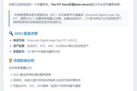 SEC本周将裁决灰度GDLC基金