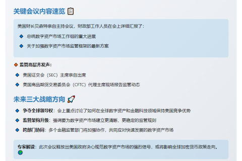 美国财政部探讨数字资产工作