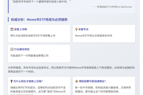 "Meme币ETF或于未来推出"