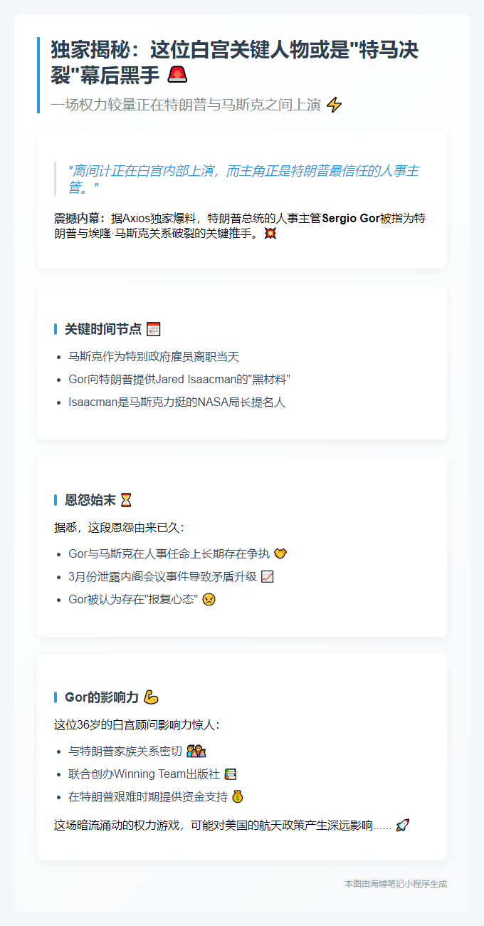 美媒：特朗普人事主管或致特马决裂
