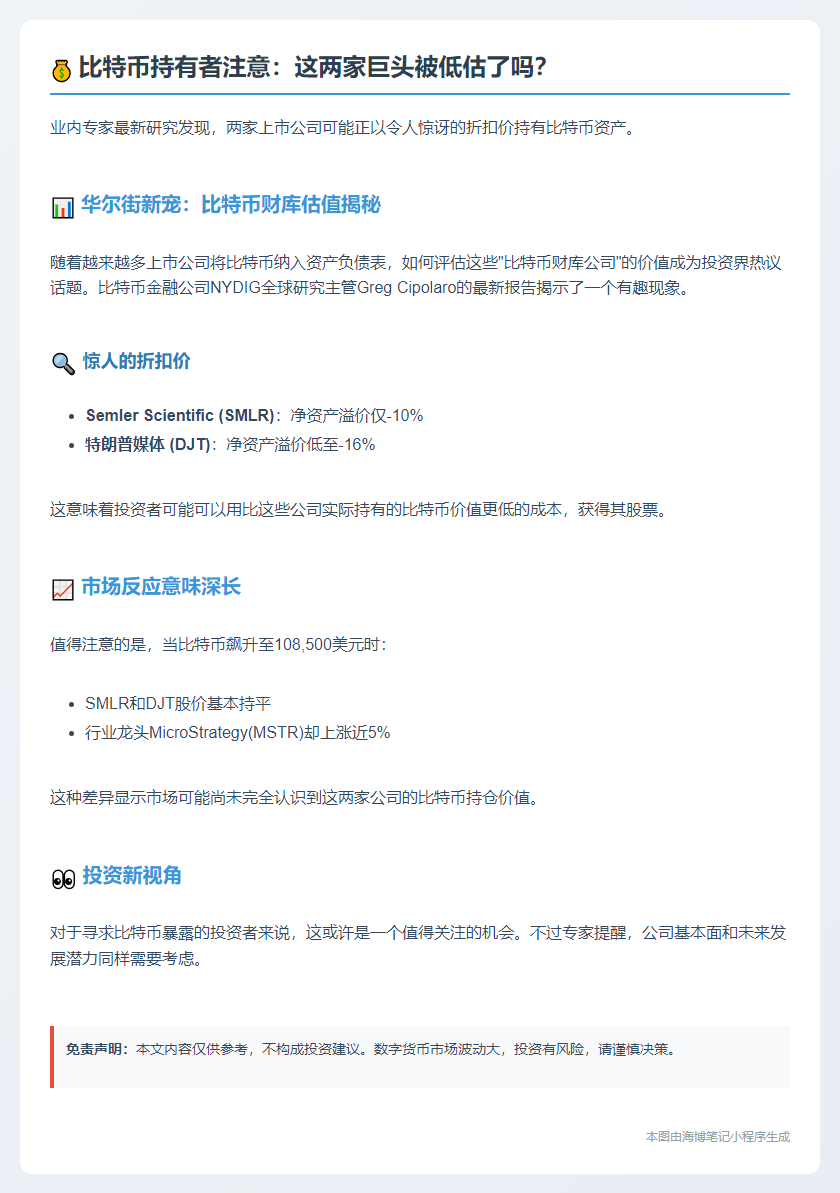 特朗普媒体集团或成“最便宜比特币财库”