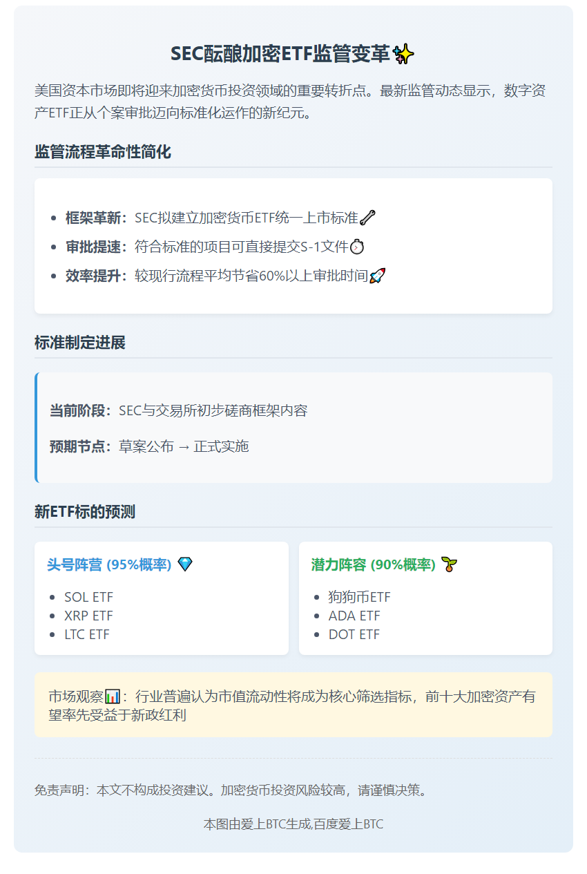 SEC或加速审批山寨币ETF上市框架