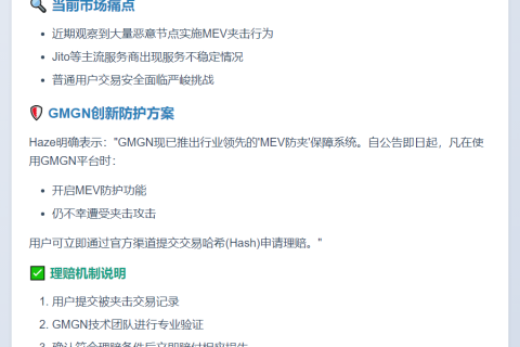 用户开启MEV防夹后被夹可申请补偿