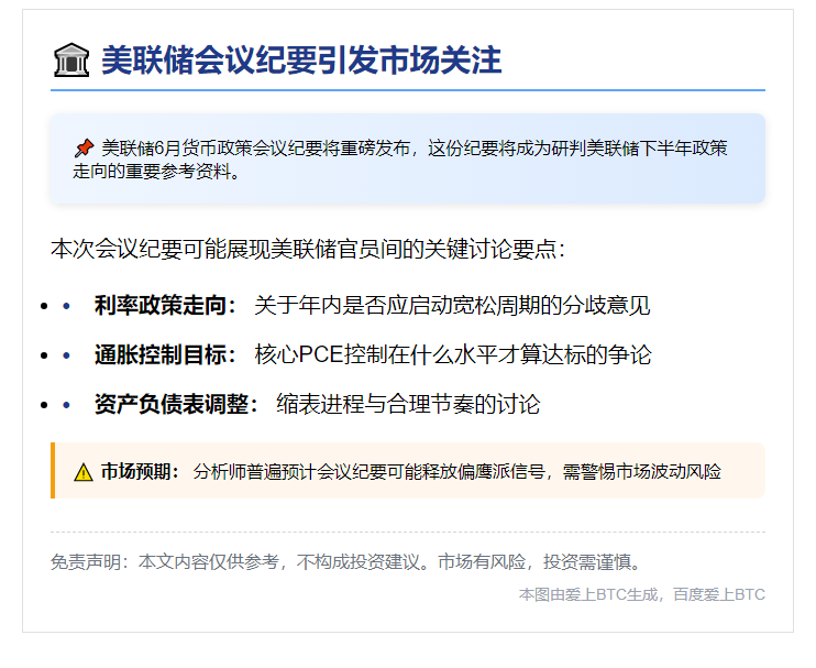 美联储会议纪要凌晨公布