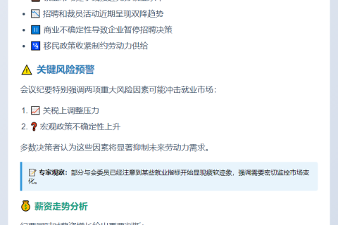 美联储警告：关税或打压就业