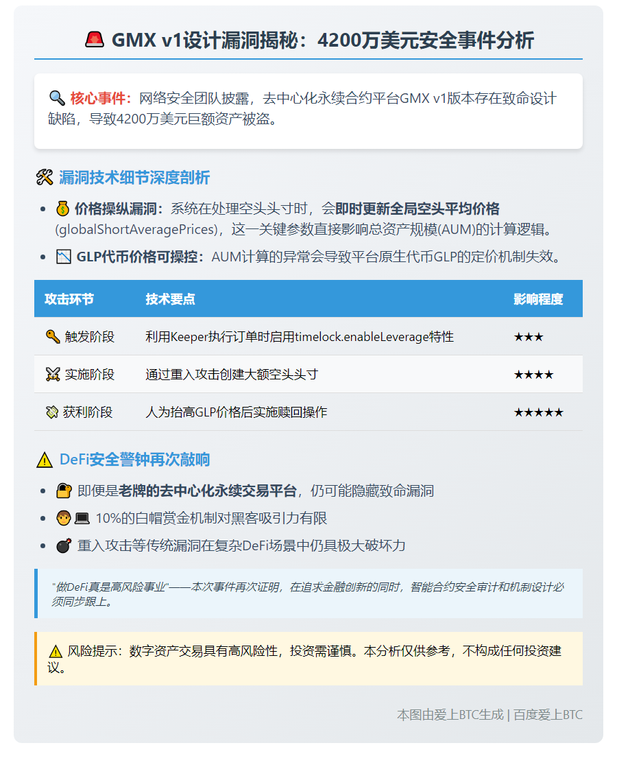 GMX v1设计漏洞致4200万美元被盗