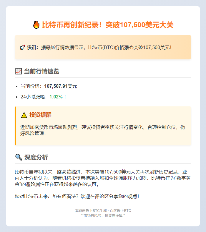 BTC破10.75万