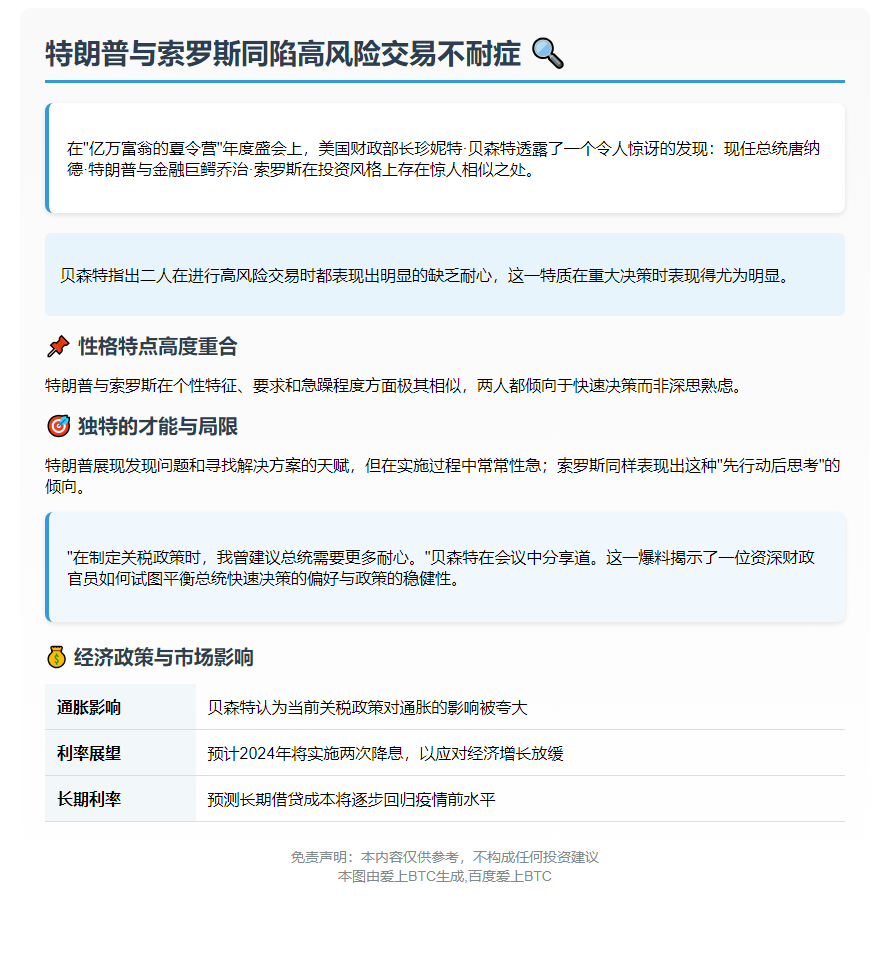 特朗普与索罗斯同陷高风​​险交易不耐症