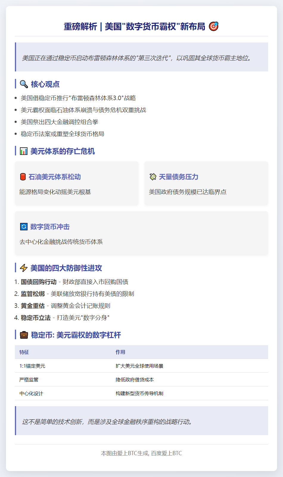 朱光耀：美国借稳定币推动布雷顿森林3.0