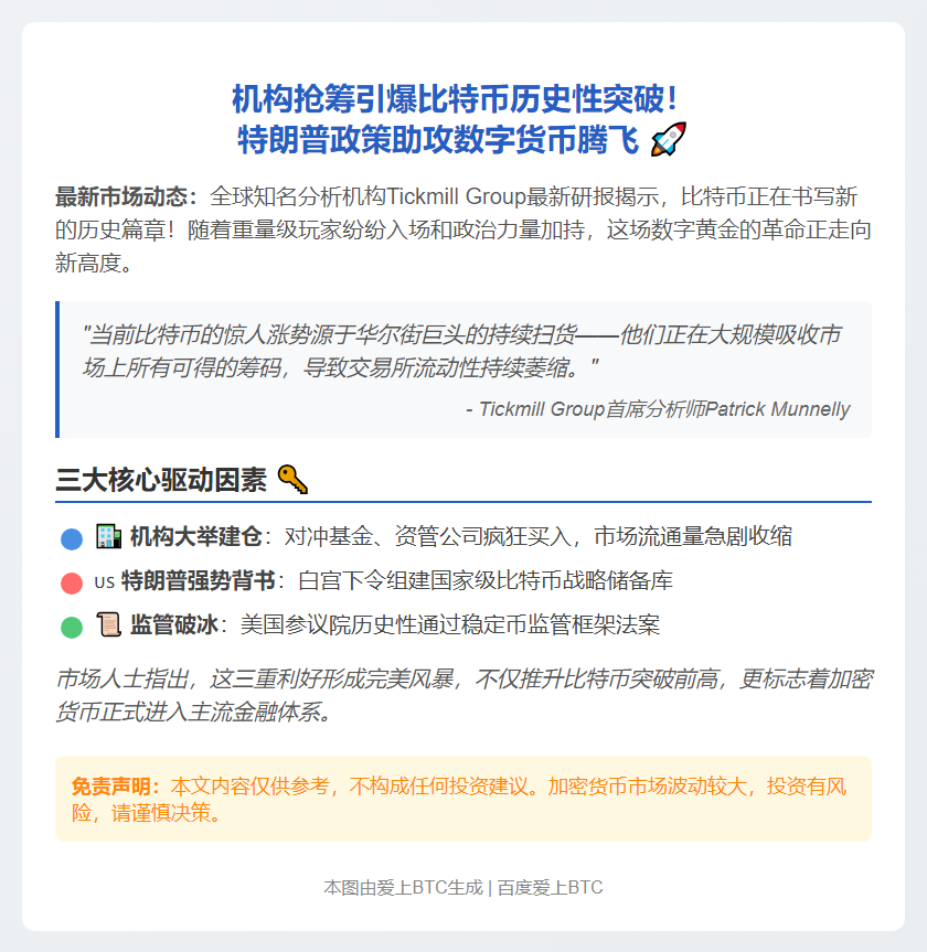 机构入场推高比特币