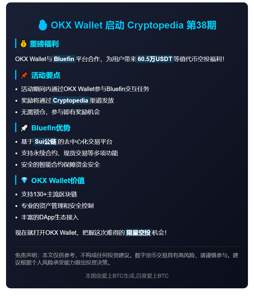 OKX Wallet推出Cryptopedia 38期Bluefin活动