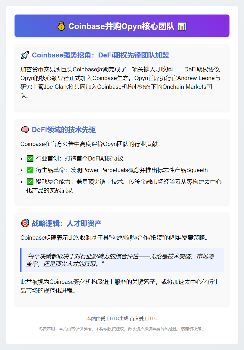 Coinbase并购Opyn核心团队