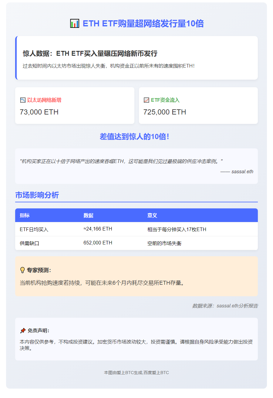 ETH ETF购量超网络发行量10倍