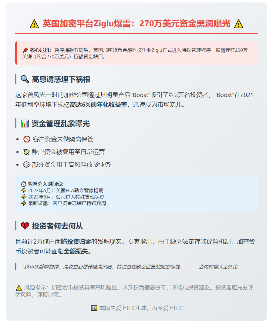 英加密公司Ziglu曝270万美元资金缺口