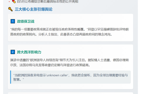 拜登称卸任后仍获欧洲领导人问策