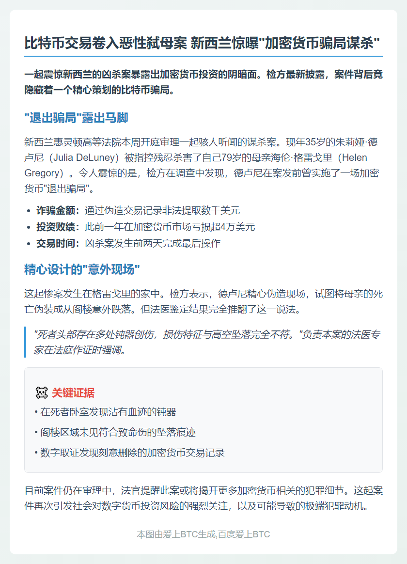 新西兰凶杀案焦点：比特币交易疑云