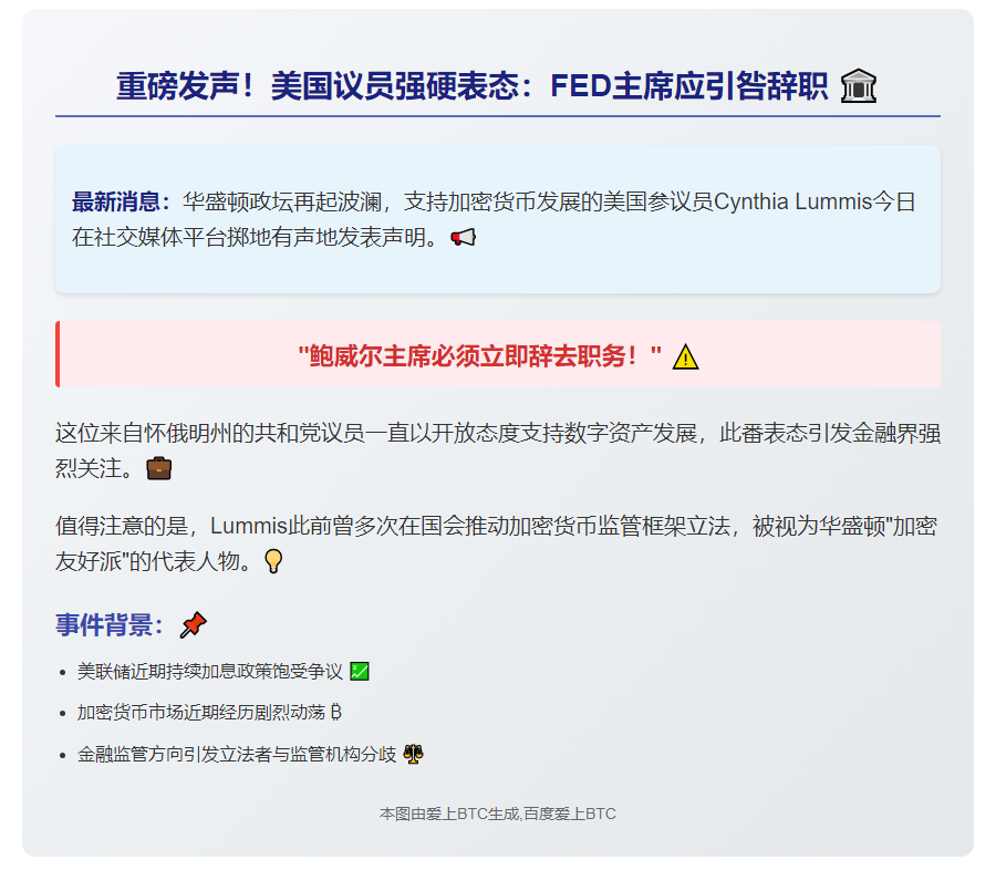 美议员吁鲍威尔下台