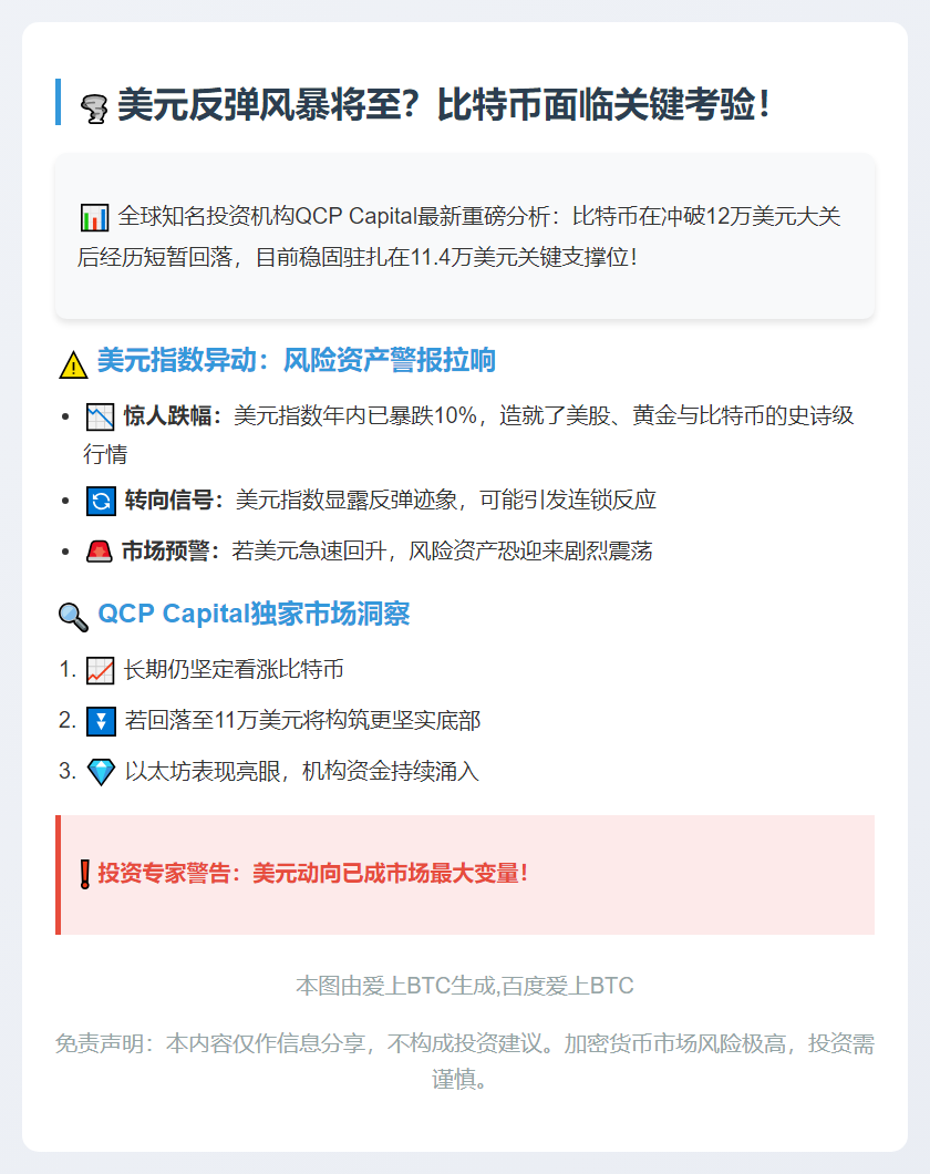 美元反弹或致比特币回调