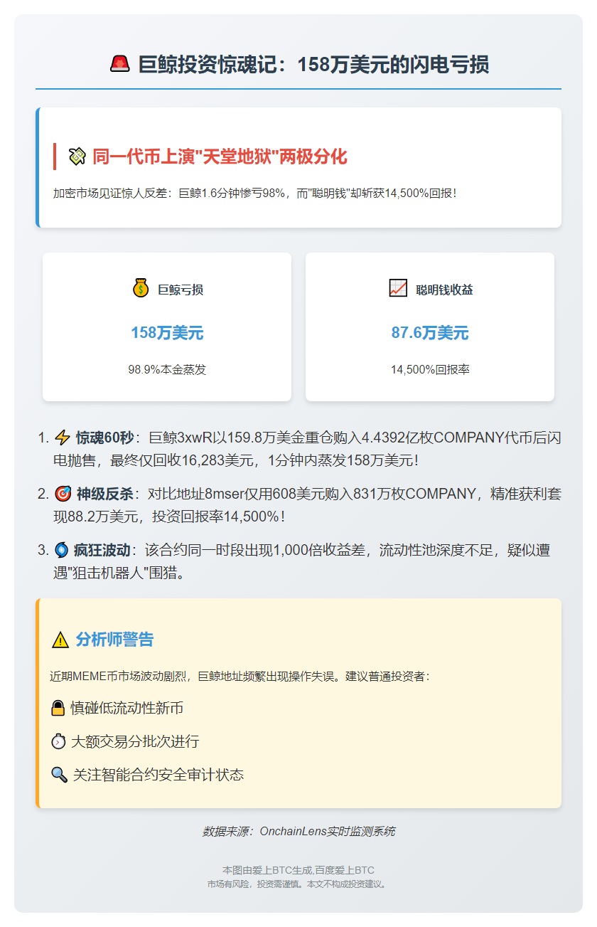 巨鲸159.8万买入COMPANY亏损158万