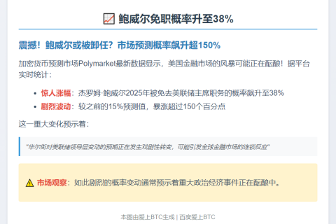 鲍威尔免职概率升至38%