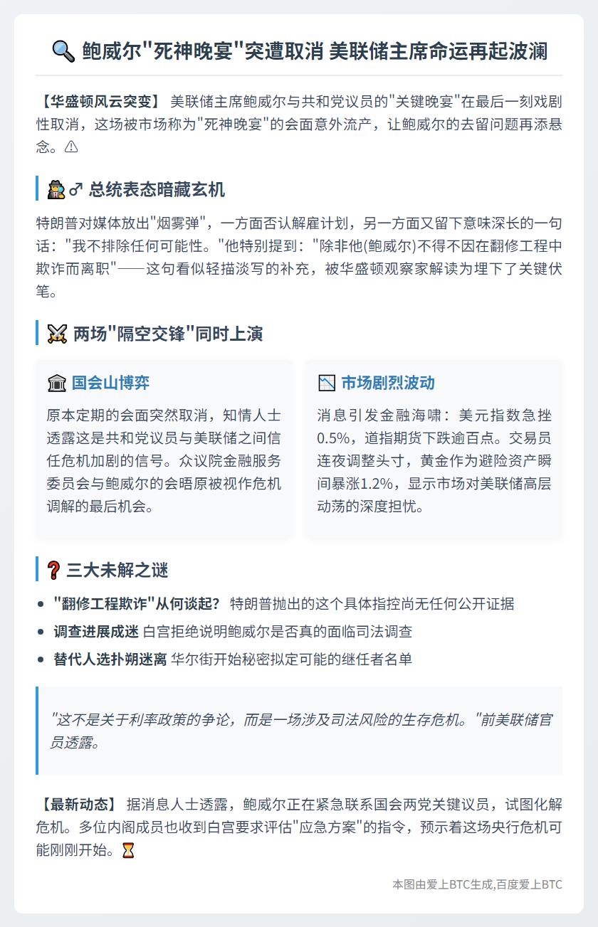 共和党取消与鲍威尔会面 去留成谜